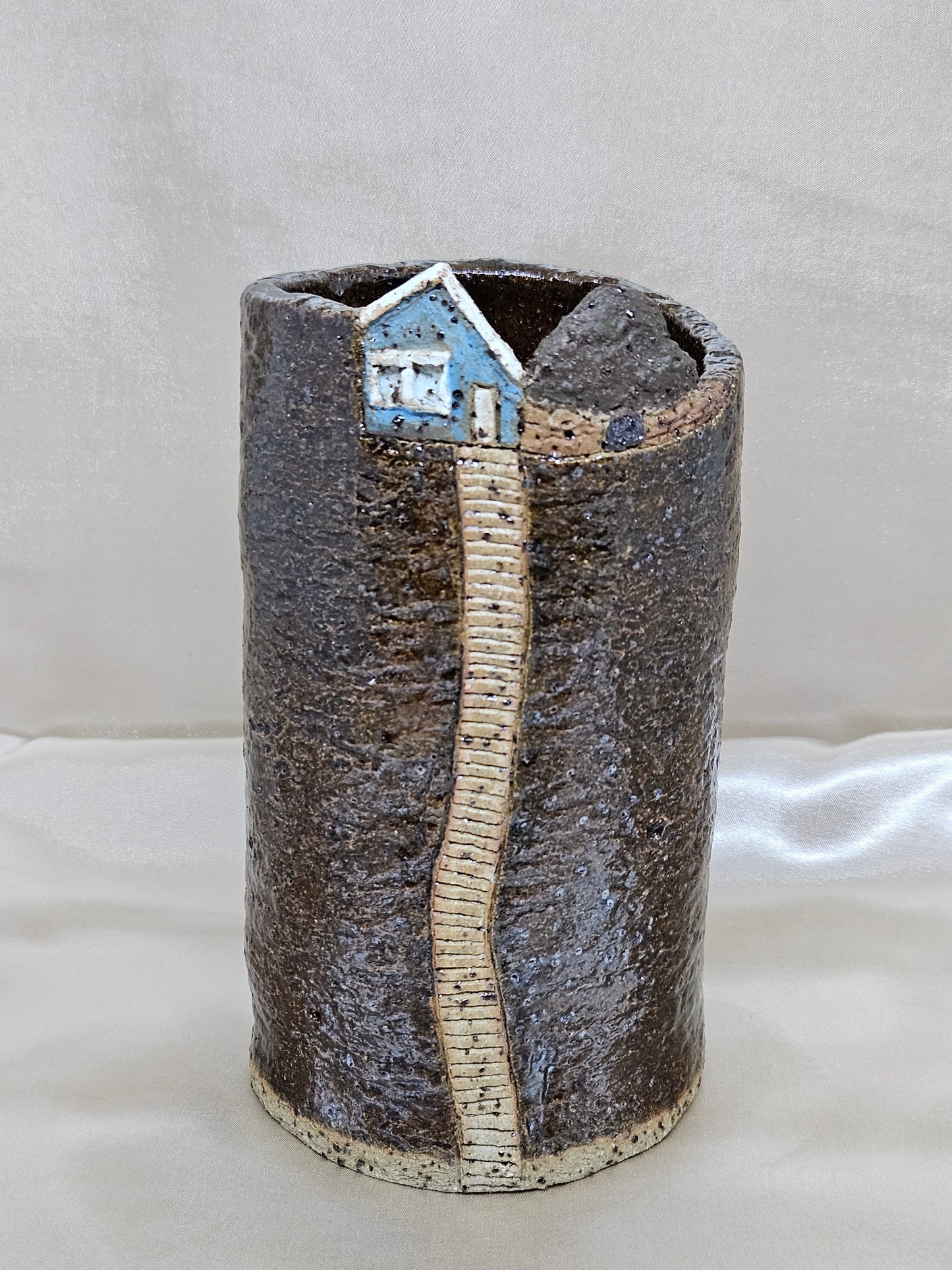 "House on a Hill" Vase