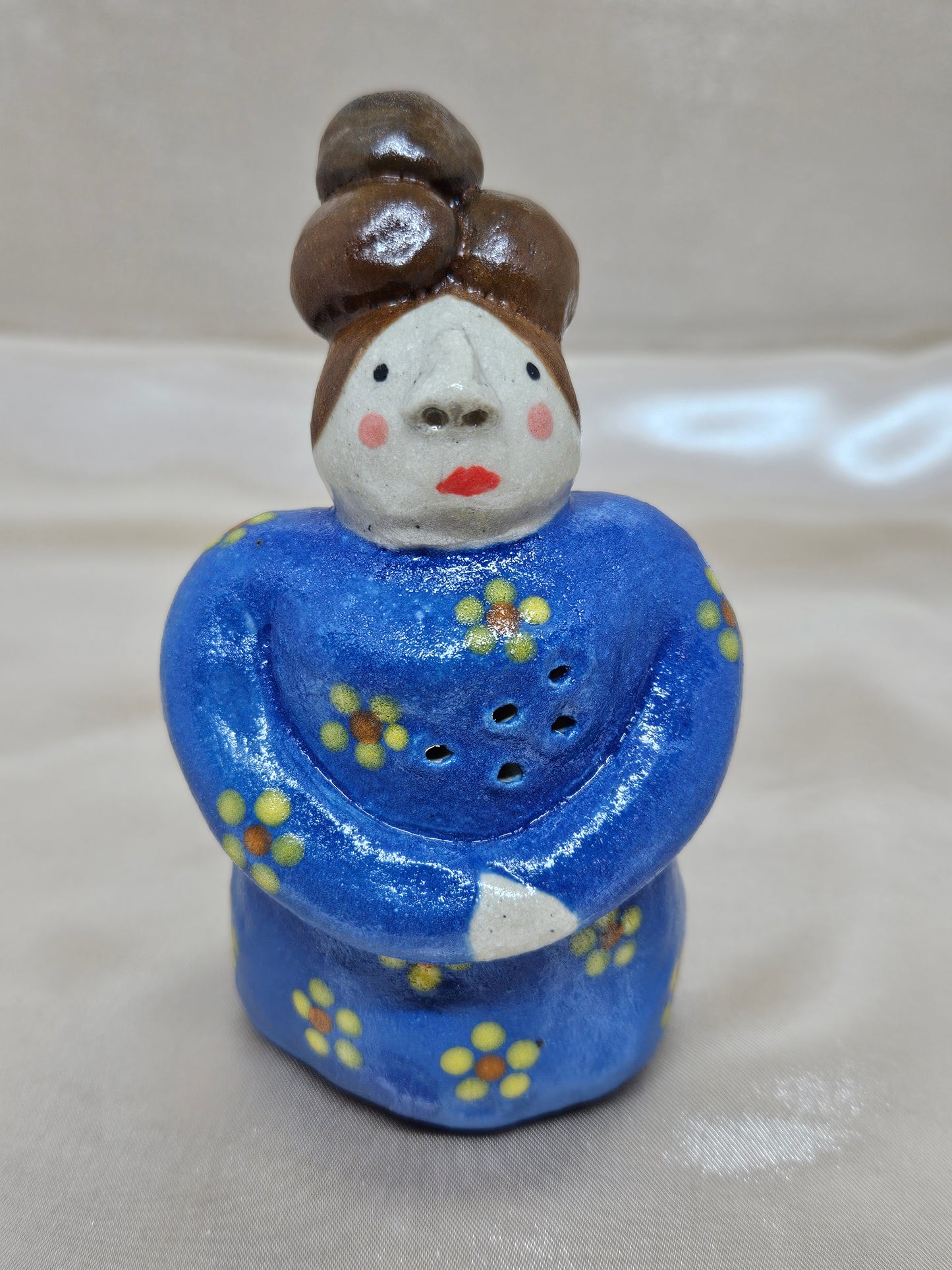 'Flower Nonna' Miniature Figurine Vase