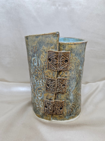 Leather Bound Vase