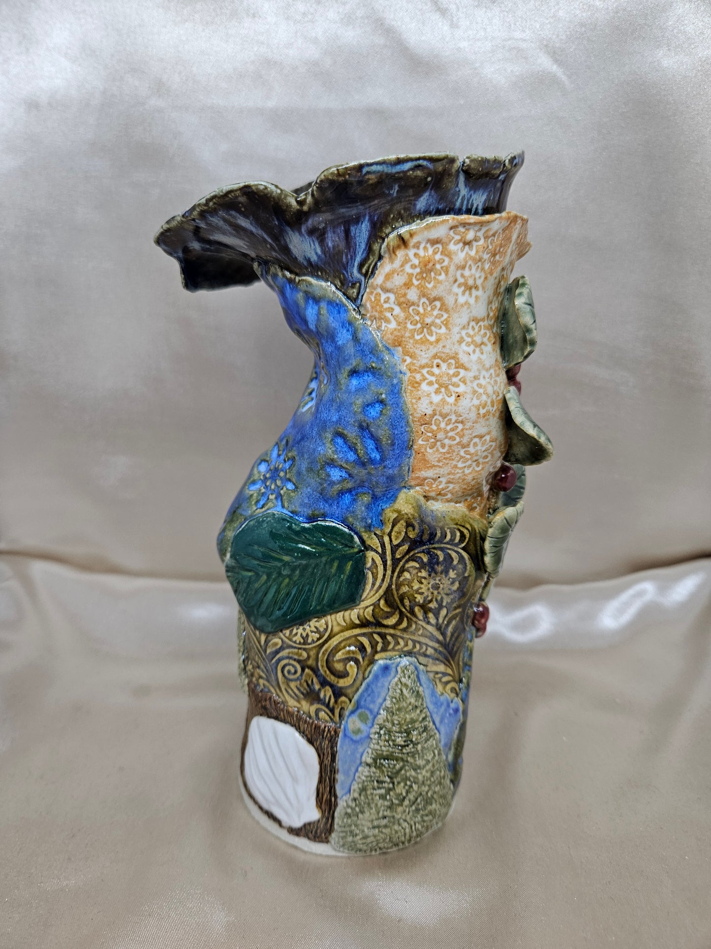 Patchwork Holiday Vase