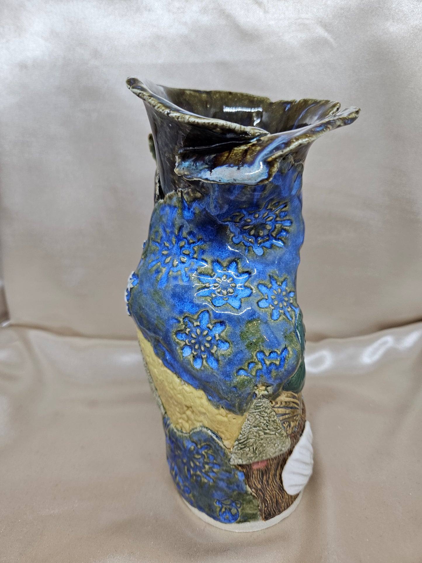 Patchwork Holiday Vase