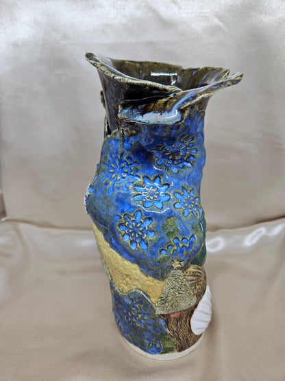 Patchwork Holiday Vase