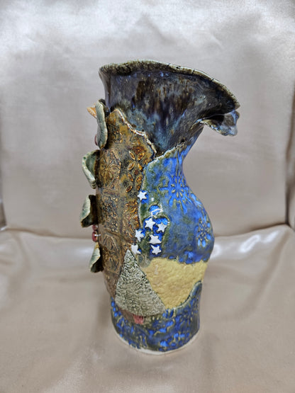 Patchwork Holiday Vase