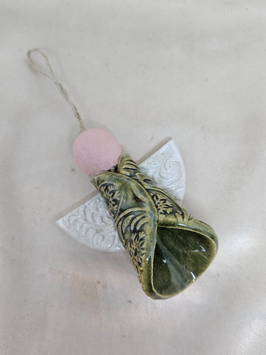 Green Angel Ornament